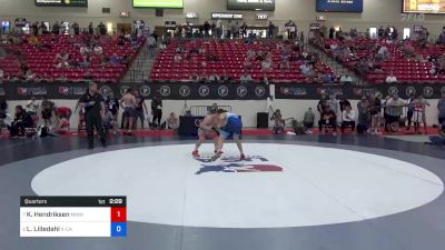 57 kg Quarters - Kenneth Hendriksen, Minnesota Gold Wrestling Club vs Luke Lilledahl, X-Calibur Athletics Wrestling Club