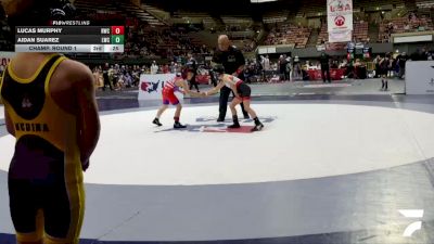 Bantam - 56 lbs Champ. Round 1 - Noah Becerril-Delgado, Tracy Wrestling Club vs Isaac Perez, Savage House Wrestling Club