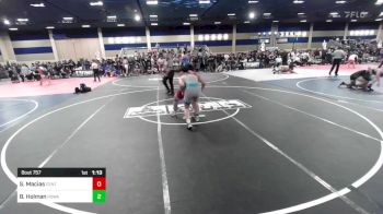 157 lbs Round Of 16 - Saheim Macias, Central Wrestling vs Bailey Holman, Poway HS