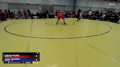 157 lbs Placement Matches (16 Team) - Carlos Valdez, Idaho vs Owen Segorski, Michigan