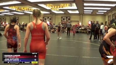 98 lbs Round 1 (6 Team) - Delaney Tackett, MGW- Swirly Pop vs Izzy Hinkle, MGW-Radical Skadattle