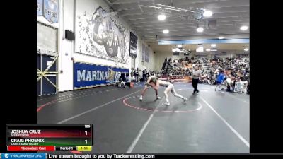 126 lbs Champ. Round 1 - Craig Phoenix, Capistrano Valley vs Joshua Cruz, Segerstrom