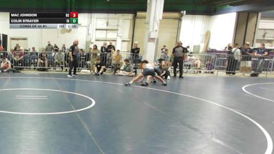 132 lbs Consi Of 64 #1 - Mac Johnson, NC vs Colin Strayer, IN