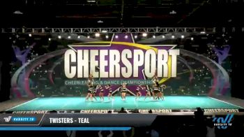 Twisters - Teal [2021 L4 Junior - Small Day 1] 2021 CHEERSPORT National Cheerleading Championship