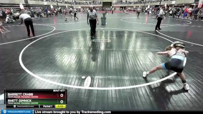 75 lbs Semifinal - Rhett Gimnick, Team Nazar Training Center vs Barrett Crabb, Team Nazar Training Center