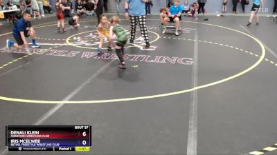 62 lbs Cons. Semi - Iris McElwee, Bethel Freestyle Wrestling Club vs Denali Klein, Marathon Wrestling Club