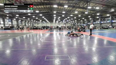 120 lbs Consi Of 64 #2 - Jayden Strauss, TX vs Patrick Cloney, MA