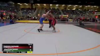 220 lbs Round 3 (4 Team) - Jonathan Moody, 6A Newberg 2 vs Marvick Maynard, 6A Oregon City