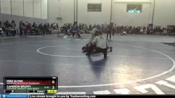 149 lbs Quarterfinal - Cameron Bruffy, Centenary University (New Jersey) vs Mike Glynn, Rochester Institute Of Technology