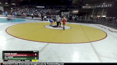 77 lbs Champ. Round 2 - Ryder Bland, Hoquiam Jr. Grizzly Wrestling Club vs Eli Sassa, South West Washington Wrestling Club