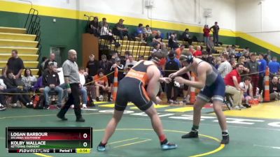 215 lbs Cons. Round 2 - Kolby Wallace, Kettering Fairmont vs Logan Barbour, Sylvania Southview