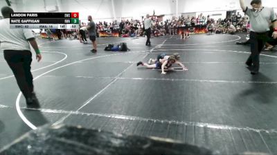 52 lbs Finals (2 Team) - Nate Gaffigan, RWA vs Landon Paris, Storm Wrestling Center