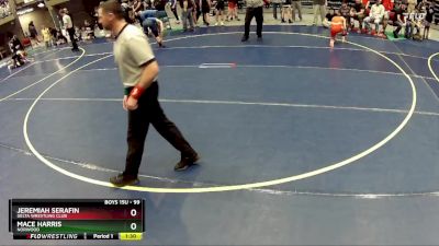 99 lbs Champ. Round 1 - Jeremiah Serafin, Delta Wrestling Club vs Mace Harris, Norwood