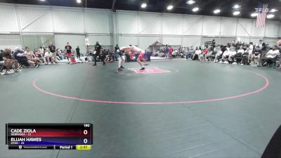 190 lbs Round 1 (8 Team) - Cade Ziola, Nebraska vs Elijah Hawes, Utah