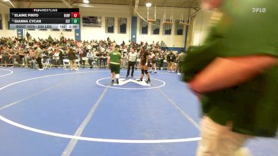 235 lbs Quarterfinal - Elaine Pinto, Durfee vs Gianna Cycan, South Shore