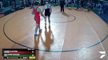 132 lbs 1st Place Match - Benjamin Kohler, Utah vs Asher Clayton, Montana