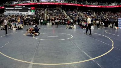 4A 165 lbs Cons. Round 2 - Gabriel Sadler, Green Level vs Germaine Brown II, Grimsley Senior High School