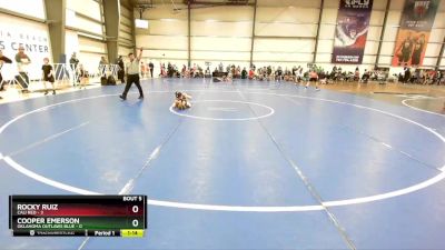 52 lbs Rd# 5- 3:45pm Friday Final Pool - Cooper Emerson, Oklahoma Outlaws Blue vs Rocky Ruiz, Cali Red