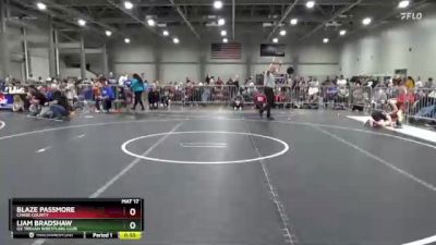 70 lbs Cons. Round 3 - Liam Bradshaw, OZ Trojan Wrestling Club vs Blaze Passmore, Chase County