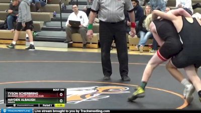 J-7 lbs Cons. Semi - Tyson Scherbring, Delaware County Wrestling Club vs Hayden Albaugh, Wrath