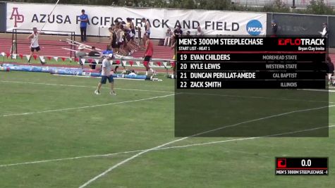 Men's 3k Steeplechase, Heat 1