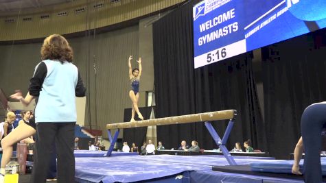 Brianna Brown Solid On Beam - NCAAs Training 2016