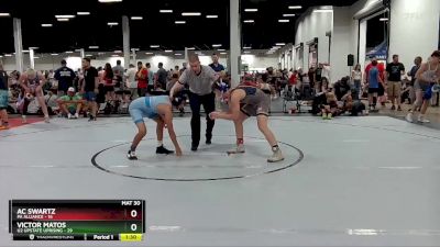 120 lbs Round 2 (4 Team) - AC Swartz, PA Alliance vs Victor Matos, U2 Upstate Uprising