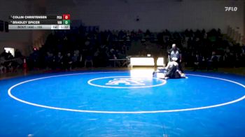 190 lbs 1st Place Match - Collin Christensen, Picayune High School vs Bradley Spicer, Vancleave High School