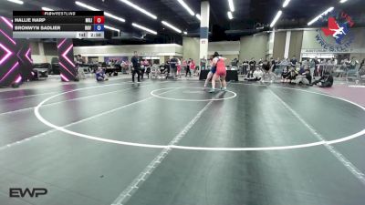 155 lbs Final - Hallie Harp, Militia Trained Mat Club vs Bronwyn Sadlier, RGV Wrestling Club