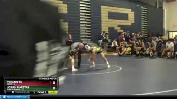 106 lbs Finals (2 Team) - Josiah Maestas, SLAM Academy vs Yingxin Ye, Clark