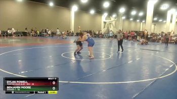 285 lbs Round 2 (16 Team) - Benjamin Moore, Division-1 vs Dylan Powell, Team Michigan Blue - DEV