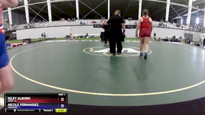 190 lbs Round 3 (4 Team) - Riley Alborn, Ohio vs Nicole Fernandez, Missouri