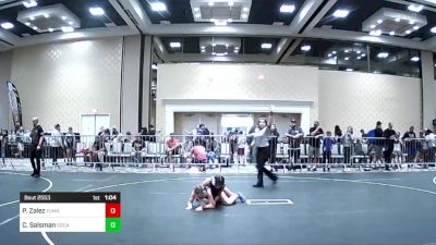 88 lbs Quarterfinal - Penelope Zalez, Yuma Elite Wr Ac vs Ciana Salsman, SoCal Grappling WC