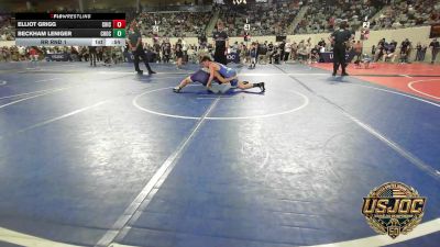 110 lbs Rr Rnd 1 - Elliot Grigg, Chickasha Youth Wrestling vs Beckham Leniger, Choctaw Ironman Youth Wrestling