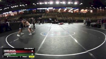 138 lbs Cons. Round 7 - Asher Bacon, First Baptist (Naples) vs Jaiden Oliver, South Dade