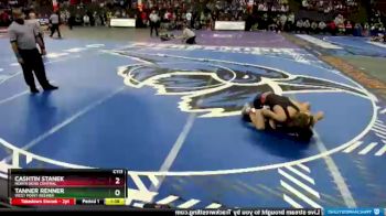 Champ. Round 1 - Cashtin Stanek, North Bend Central vs Tanner Renner, West Point-Beemer