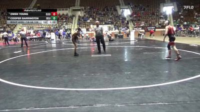 1A-4A 106 Champ. Round 2 - Owen Young, Cleburne County vs Cooper Barrington, Beulah