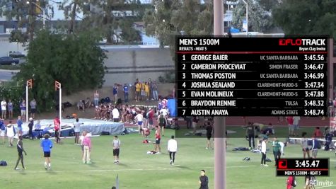 Men's 1500m, Heat 6