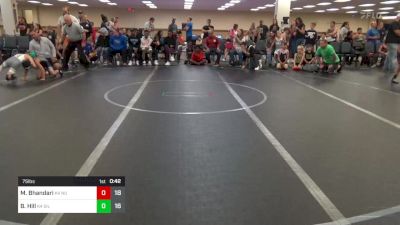 75 lbs Rr Rnd 1 - Maxwell Bhandari, K4 Nuclear Knights vs Braydon Hill, K4 Silo WC