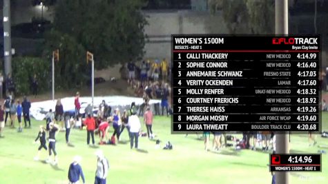 Women's 1500m, Heat 2