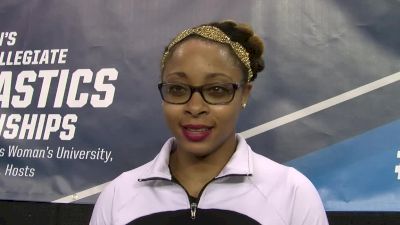 Nina McGee Brings The House Down & Becomes NCAA Floor Champ (While Nearly Blind!) - NCAAs Semifinals 2016