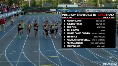 Men's 3k Steeplechase, Heat 1 - Invite Elite