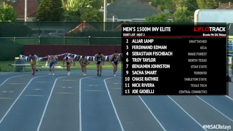 Men's 1500m, Heat 2 - Invite Elite