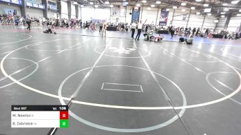 90 lbs Round Of 32 - Michael Newton, RI vs Brady Zabriskie, VA