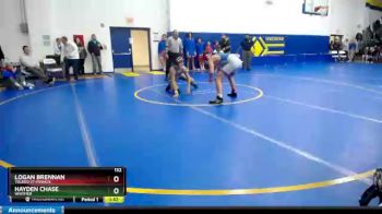 132 lbs Quarterfinal - Logan Brennan, Toledo St Francis vs Hayden Chase, Whitmer