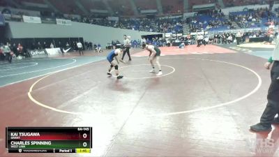 6A-145 lbs Semifinal - Kai Tsugawa, Grant vs Charles Spinning, West Linn