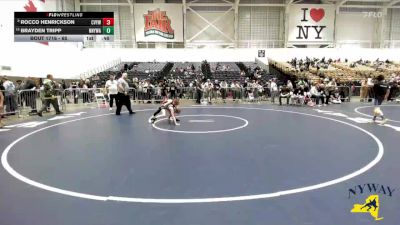 65 lbs Cons. Round 2 - Brayden Tripp, Northern New York Wrestling Acadamy vs Rocco Henrickson, Central Valley Youth Wrestling