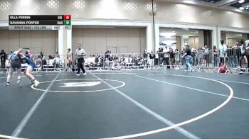123 lbs Consi Of 32 #2 - Ella Ferrin, Red Mountain WC vs Savanna Porter, Black Flag Wr Ac