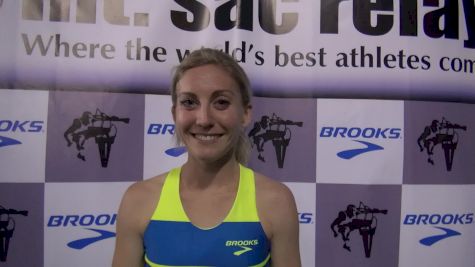 Brooks' Lauren Paquette after getting the 5k olympic standard