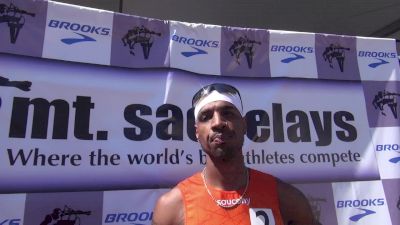 Duane Solomon after his impressive 800m win
